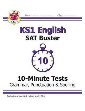 New KS1 English Sat Buster 10-Minute Tests: Grammar, Punctuation & Spelling Paperback English by CGP Books - 42625