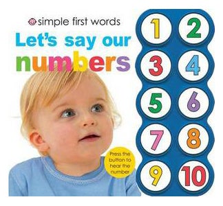 Simple First Words Let's Say Our Numbers Board Book English by Roger Priddy - 41274
