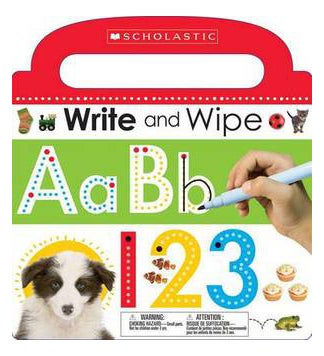 Write And Wipe Abc 123 Hardcover English by Inc. Scholastic - 42105