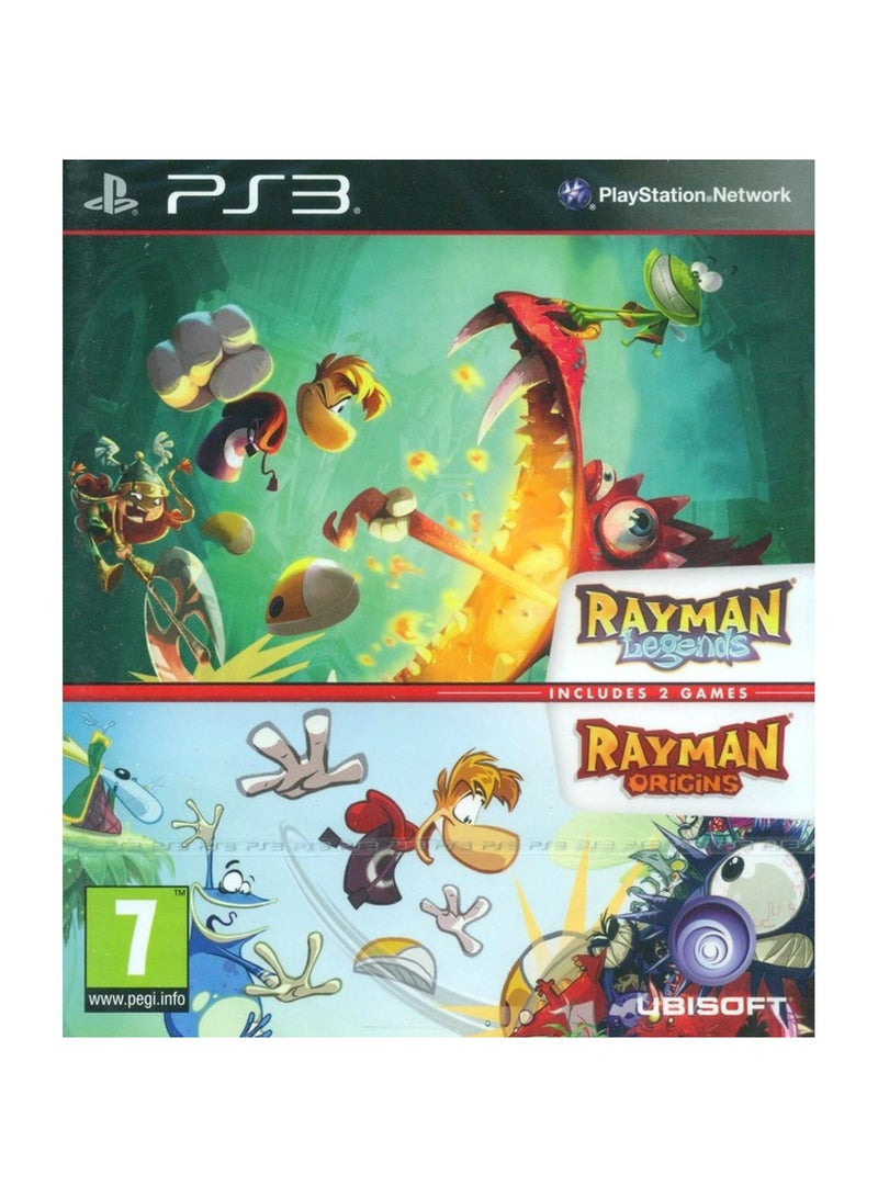 أوبيسوفت لعبة Rayman Origins + Legends - بلايستيشن 3 (PS3) - arcade_platform - playstation_3_ps3 - Image 1