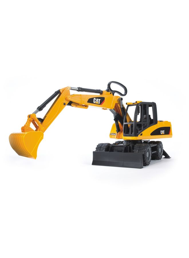 Bruder Caterpillar Wheel Excavator Yellow 44x17x27cm 