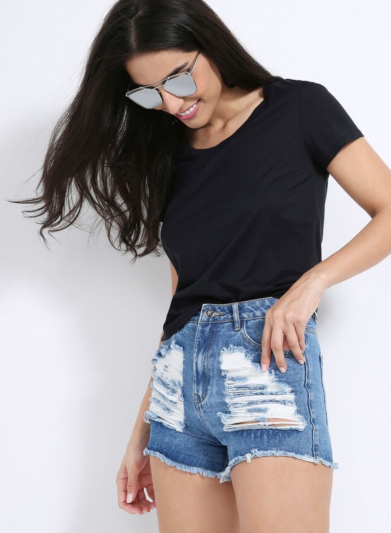 Blue Ink Beachwear Anna-U T-Shirt Black  - Image 1