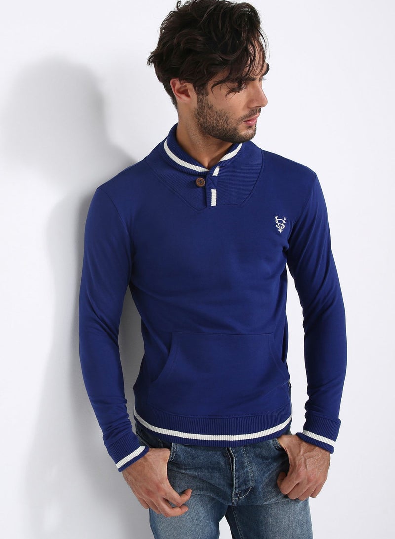 Turtle Neck Sweatshirt Blue - v1502306103/N11548774A_M1