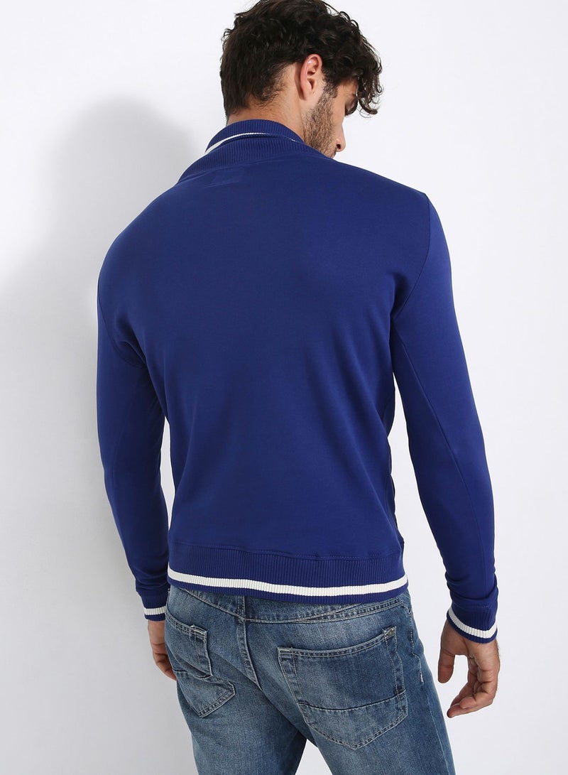 Turtle Neck Sweatshirt Blue - v1502306107/N11548774A_M2