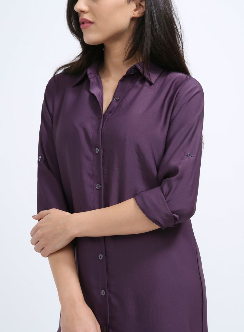 Seden Long T-Shirt Wine - Image 3