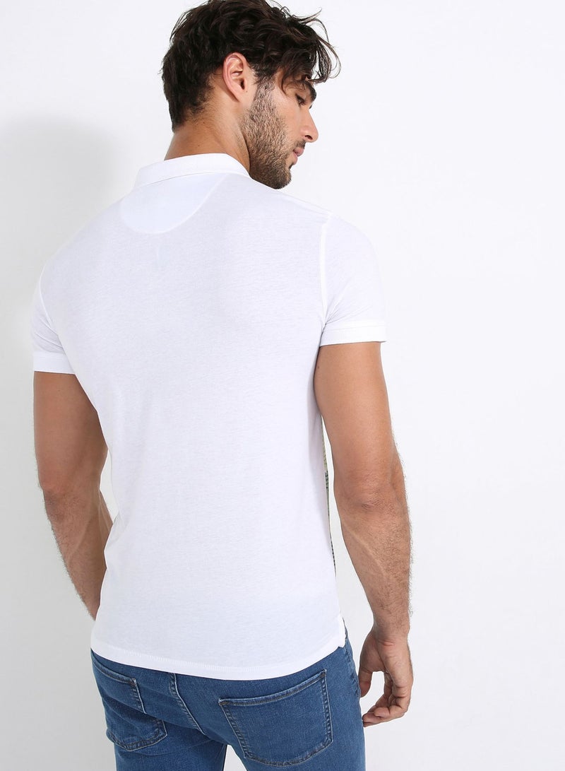 Six Valves Striped T-Shirt White  - Image 2