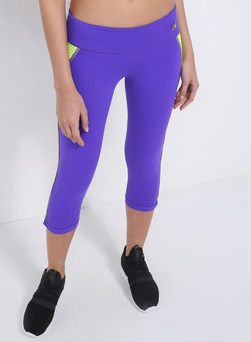 ACTIVEFIT Ciclos Capri Purple  - Image 1