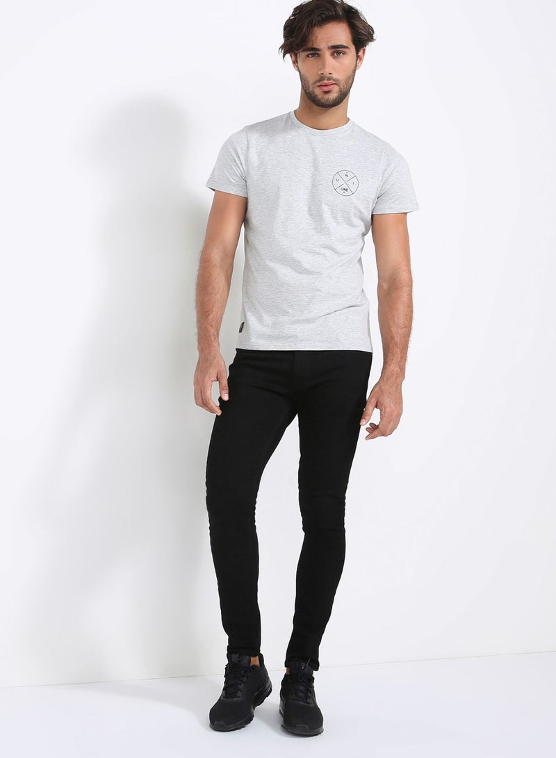 Unitrybb Round Neck T-Shirt Grey - Image 3