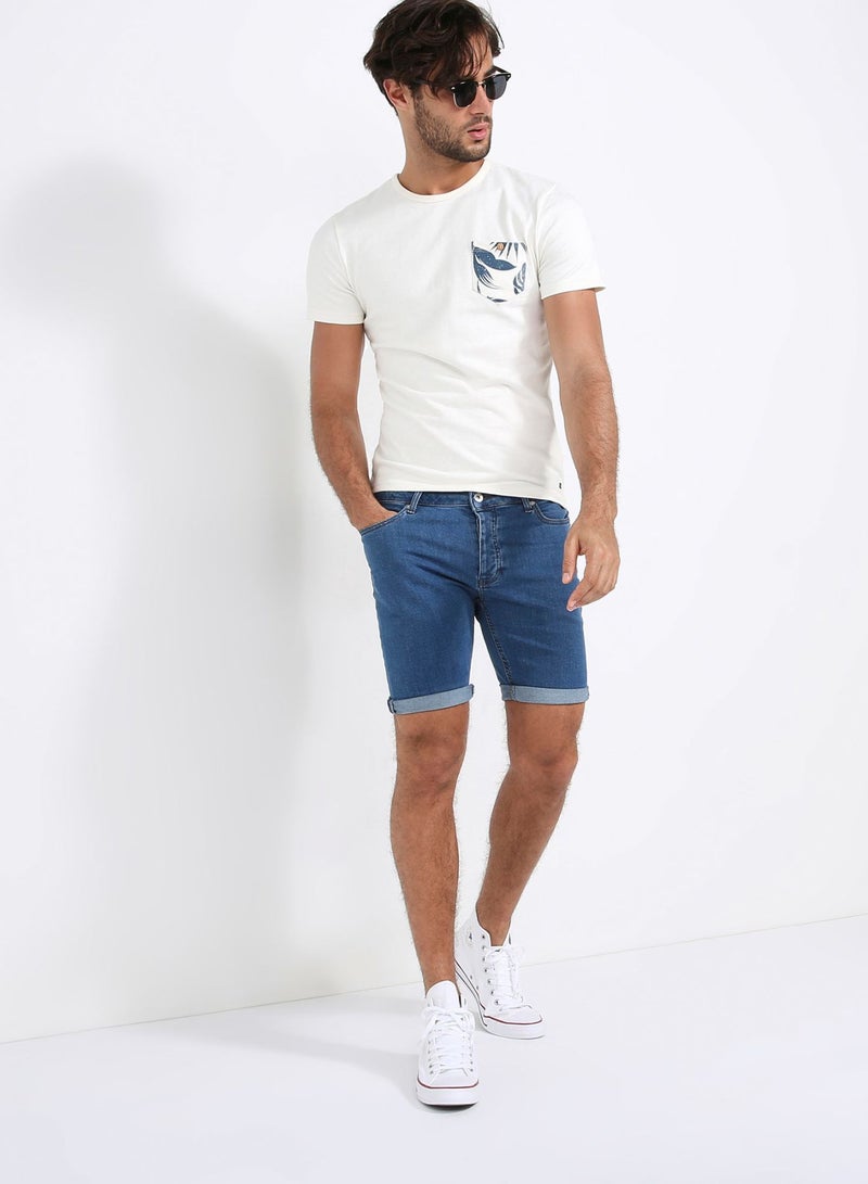 Lois Round Neck T-Shirt White - Image 3