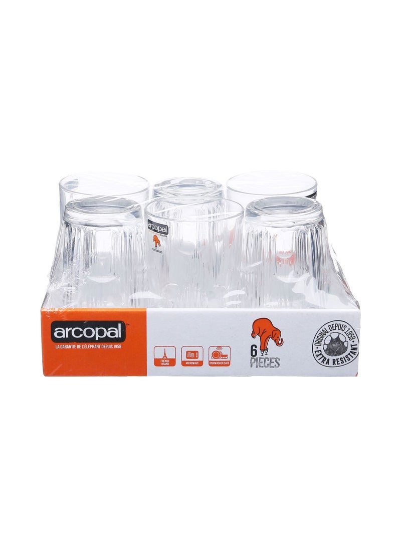 arcopal 6-Piece Orient Tumbler Set Clear 270ml