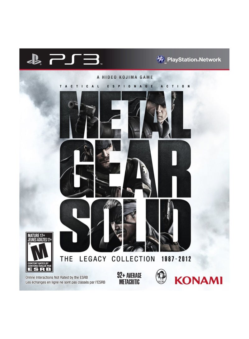 لعبة الفيديو 'Metal Gear Solid: The Legacy Collection' (النسخة العالمية) - playstation_3_ps3