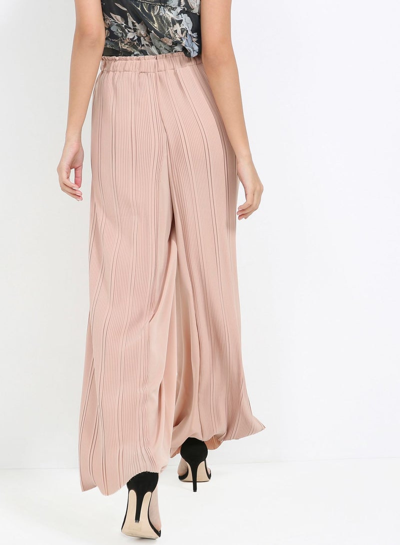 AQ/AQ - Saige Pleated Trousers Sand Pink - Image 1
