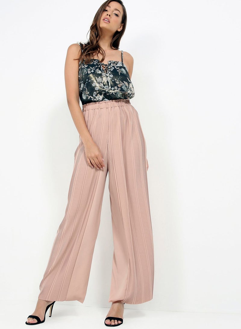 AQ/AQ - Saige Pleated Trousers Sand Pink - Image 1