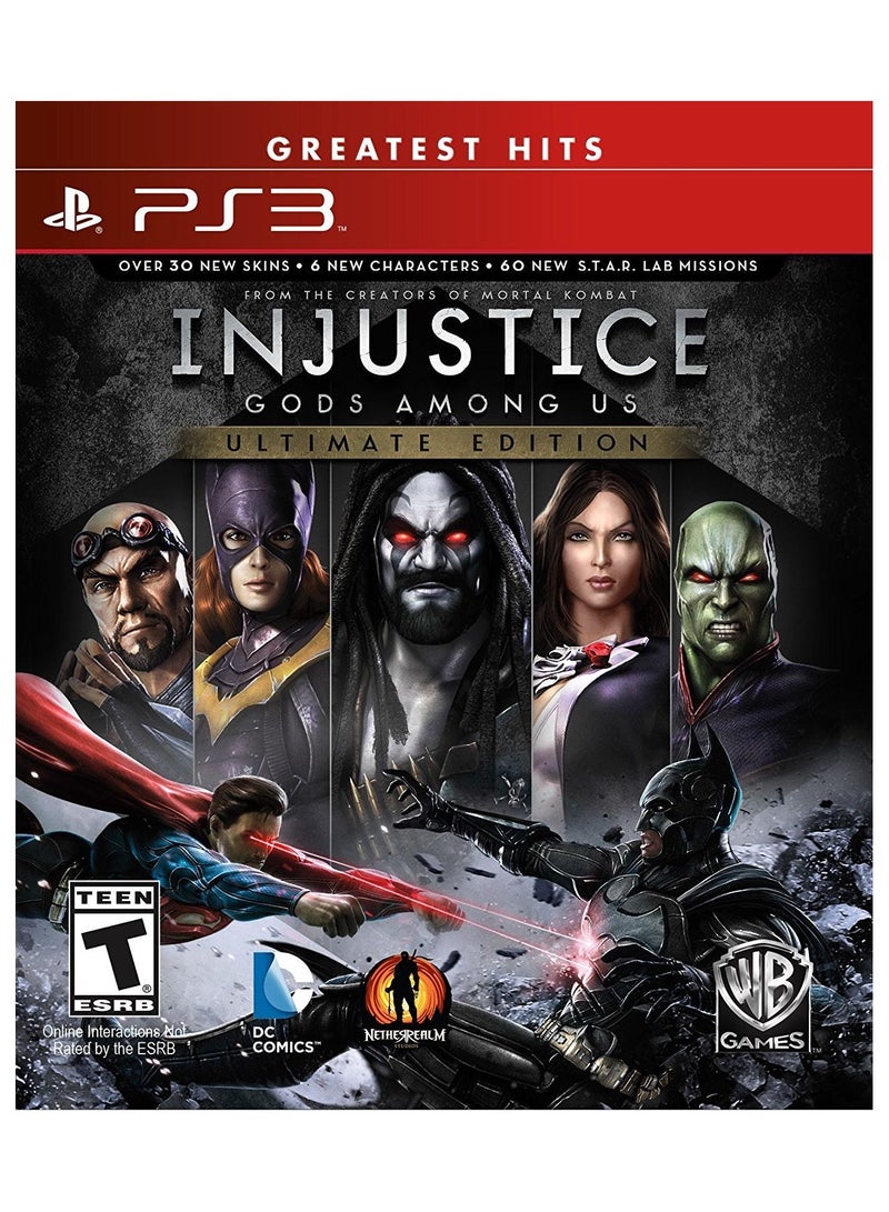 دبليو بي جيمز لعبة Injustice God Among Us Ultimate Edition (النسخة العالمية) - children_s - playstation_3_ps3  - Image 1