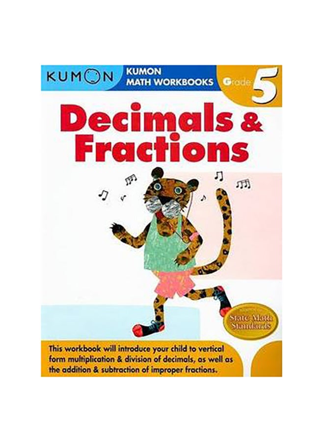 Decimals & Fractions Grade 5 Paperback English by Michiko Tachimoto - 39448 