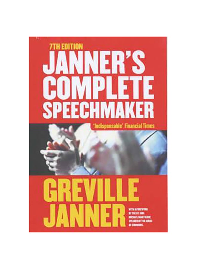 Janner's Complete Speechmaker - Paperback English by Greville Janner - 01/05/2003
