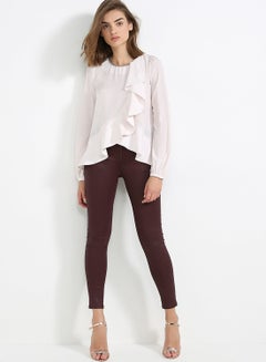 Atos Lombardini Blouse With Chain Ice Grey  - Image 3
