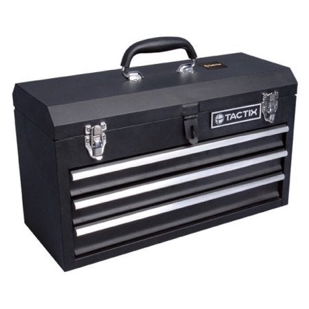 Tactix Hardware Organizer Box With Dividers 12 Inches, 21 Compartments For Small Parts With Durable Latches, Store Nuts, Bolts, Screws, Nails, & Small Hardware- 320018 Black/Orange 12inch  - Image 2