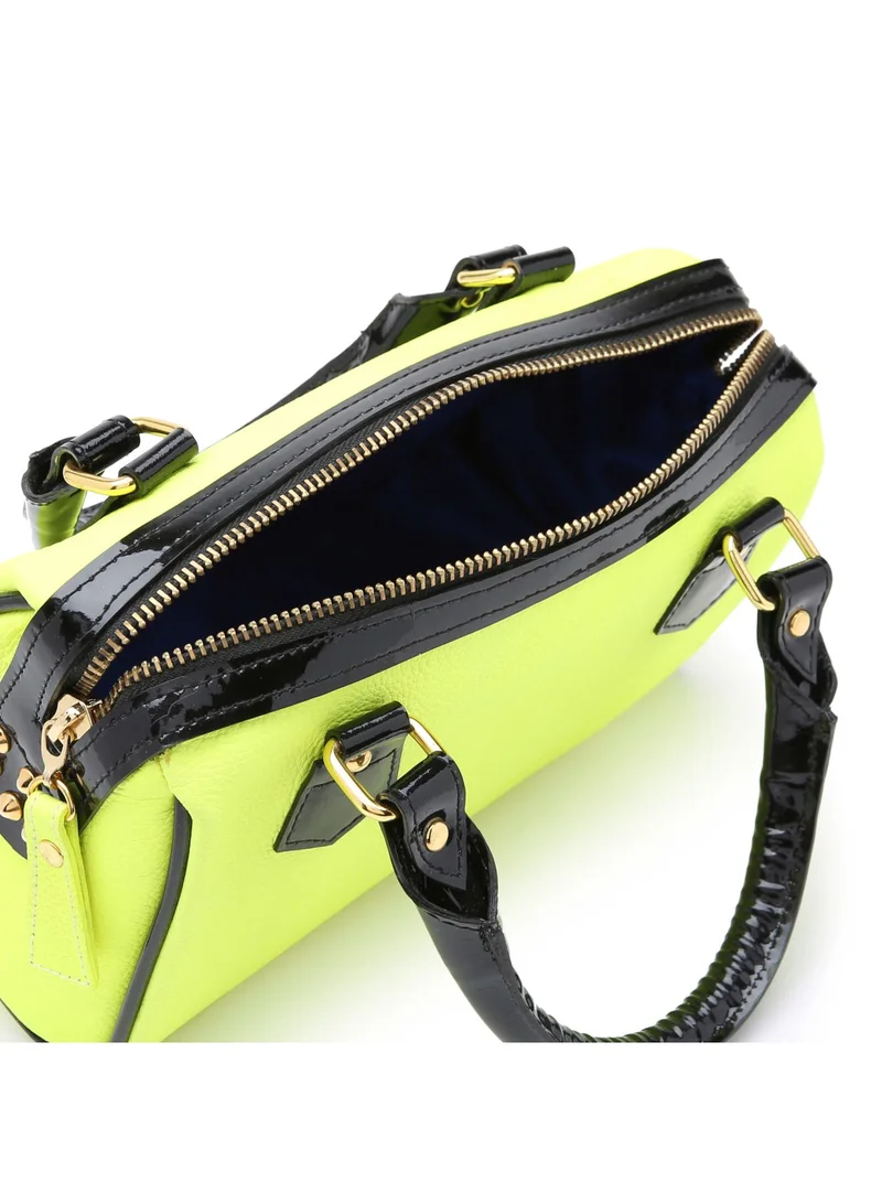 CEECODE Bambi Code Barrel Handbag Neon Yellow