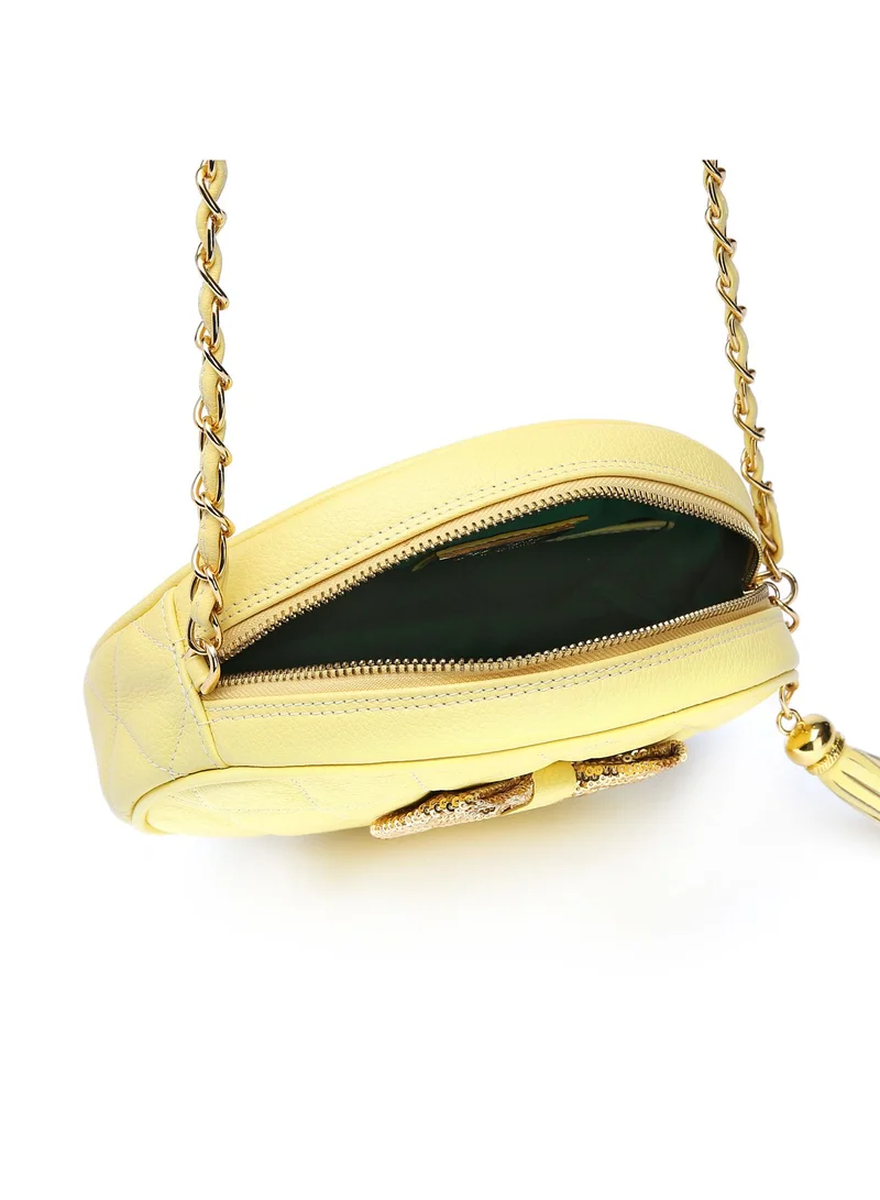 CEECODE Cee Bow Round Bag Yellow