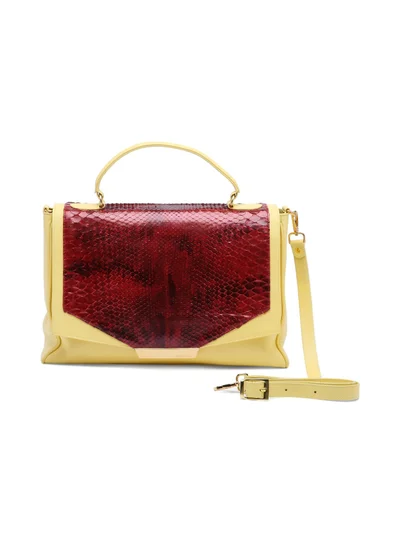 CEECODE Lady Code Satchel Bag Yellow/Red