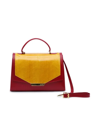 CEECODE Lady Code Satchel Bag Red/Yellow