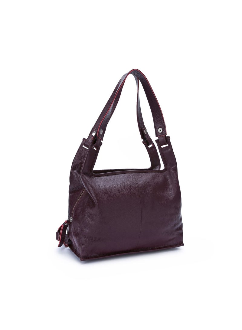 Lumi - Classic Back to Work Hobo Bag Wine - Image 1