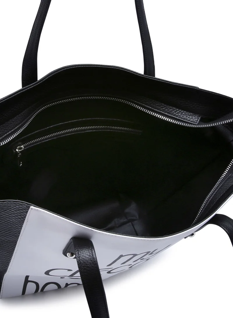 CEECODE Parola Code Shoulder Bag Black/White