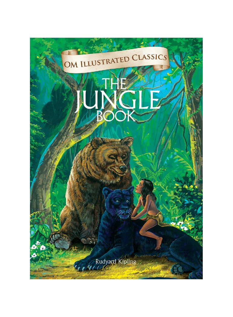 Om Illustrated Classics: The Jungle Book Hardcover English by Rudyard Kipling - 41651