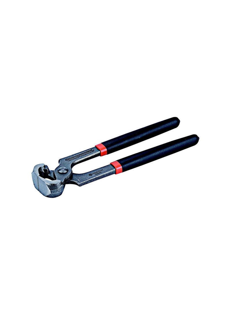 Tactix Carpenter's Pincer - 200mm (8 Inches) Made from Durable Chrome-Vanadium Steel, Double Dipped Handle for Comfort and Control, Ideal for Carpentry and Construction Work- 200303 Black/Orange 20cm