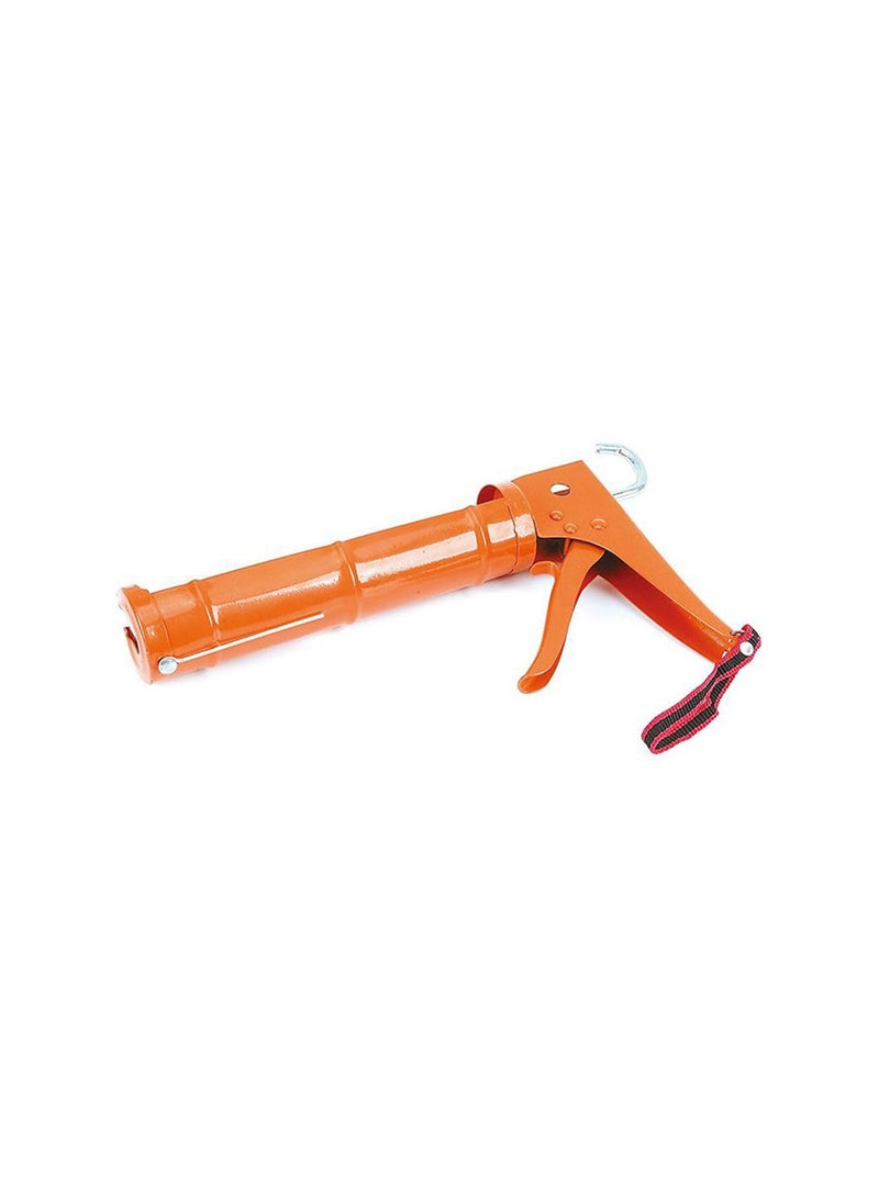 Tactix Caulking Gun 225mm (9 inch), Orange, Caulking Tool Gun, Hand Caulking Guns, Silicone Gun, Caulking Gun Tool, Aluminum Construction No Drip Caulk Gun- 298117 Orange