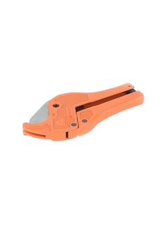 Tactix Pvc Pipe Cutter 42Mm (1-5/8 Inch), Plastic Pipe Cutter, Ratcheting Pvc Pipe Cutter Tool, Stainless Steel Blade, One Hand Ratchet Action For Quick Clean Cuts- 340201 Orange 