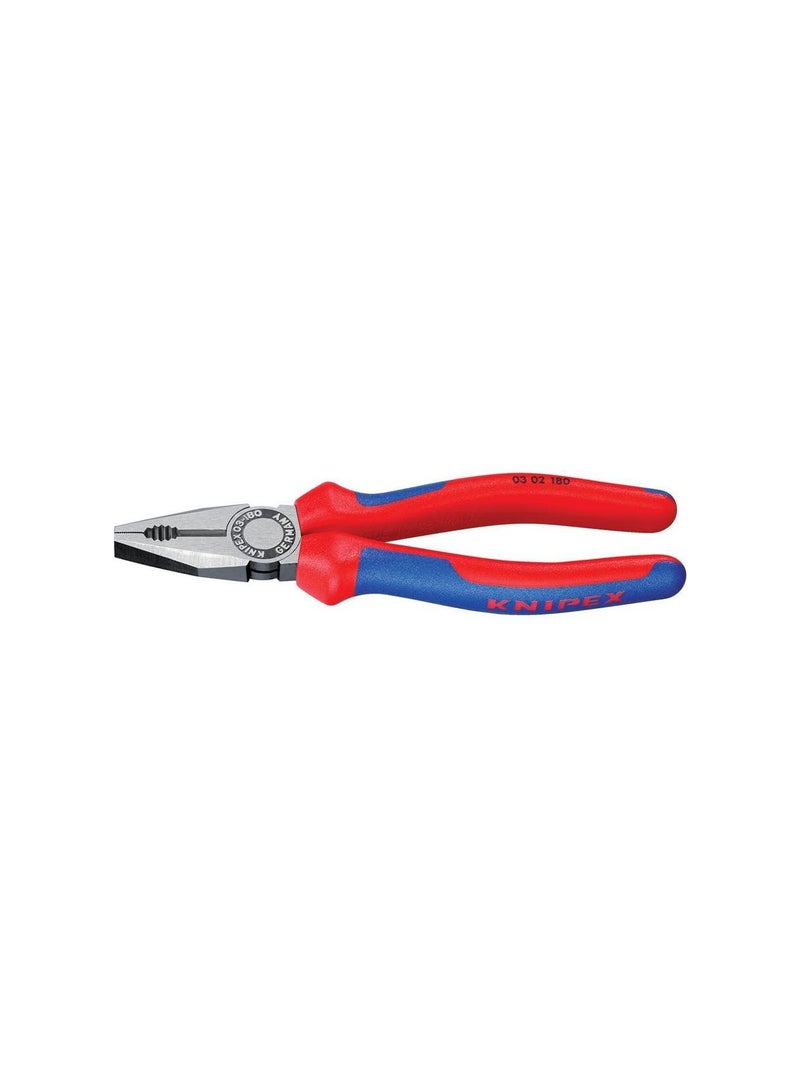 KNIPEX Combination Pliers KPX-0302180 Red/Blue 18cm