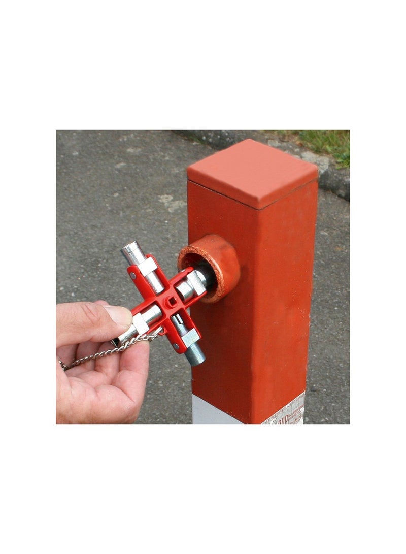 KNIPEX Universal Key KPX-001106 Red 9centimeter  - Image 2