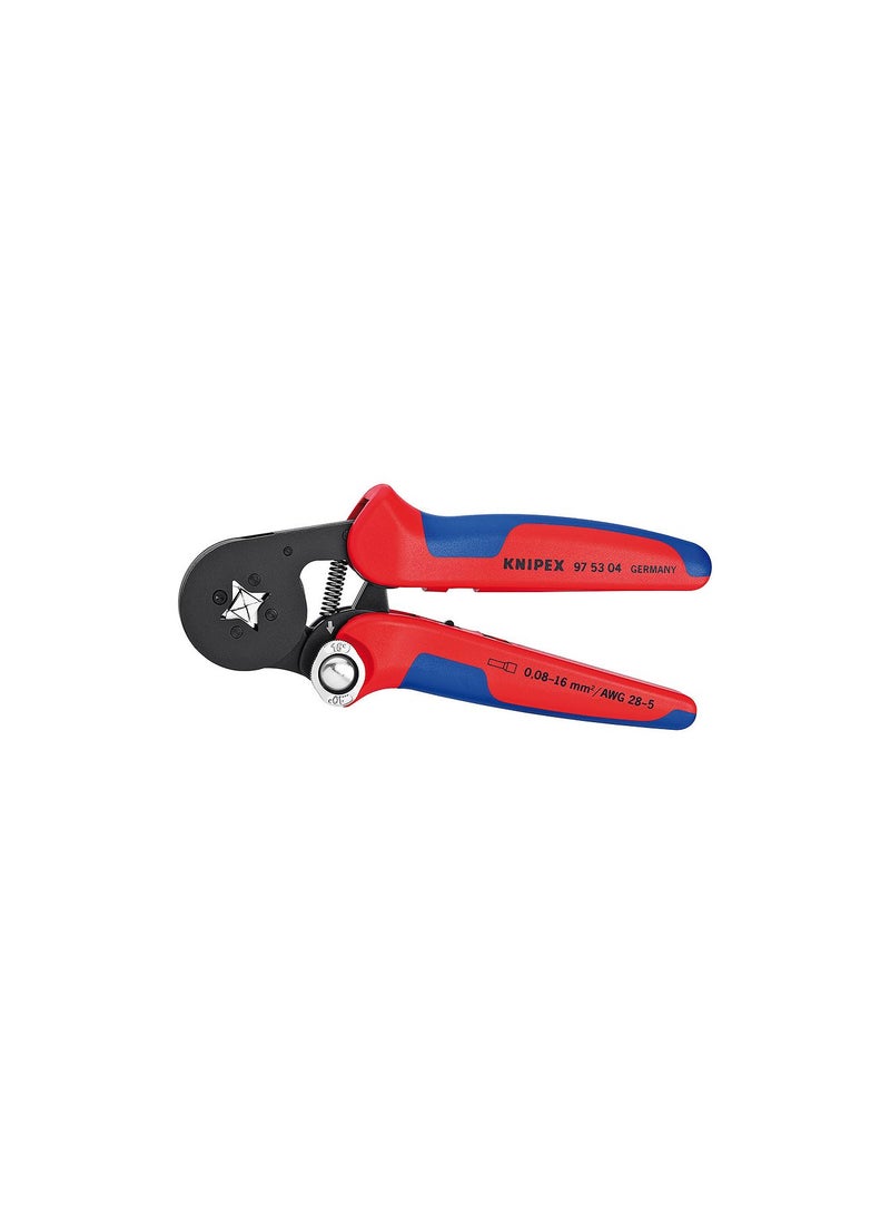 KNIPEX Self-Adjusting Crimping Pliers KPX-975304 Red/Blue 17.5cm