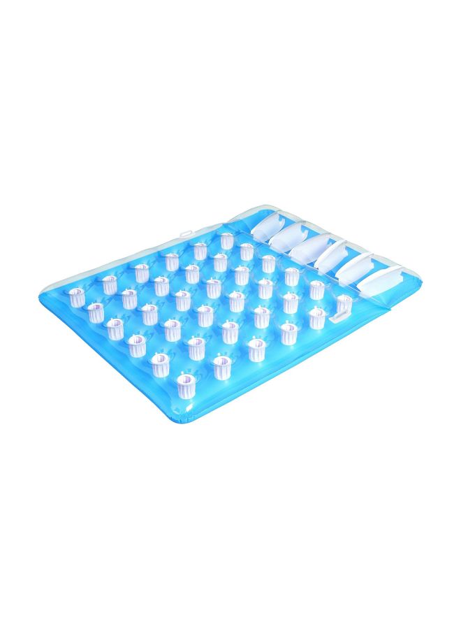 36-Hole Double Inflatable Pool Lounger 76 x 55.9inch