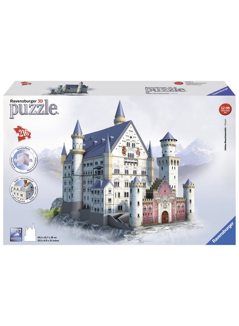 Ravensburger - 216-Piece Neuschwanstein Castle 3D Puzzle - Image 1