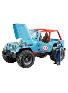 Bruder Jeep Cross Country Racer Vehicle Blue 29.5x15x15cm  - Image 2