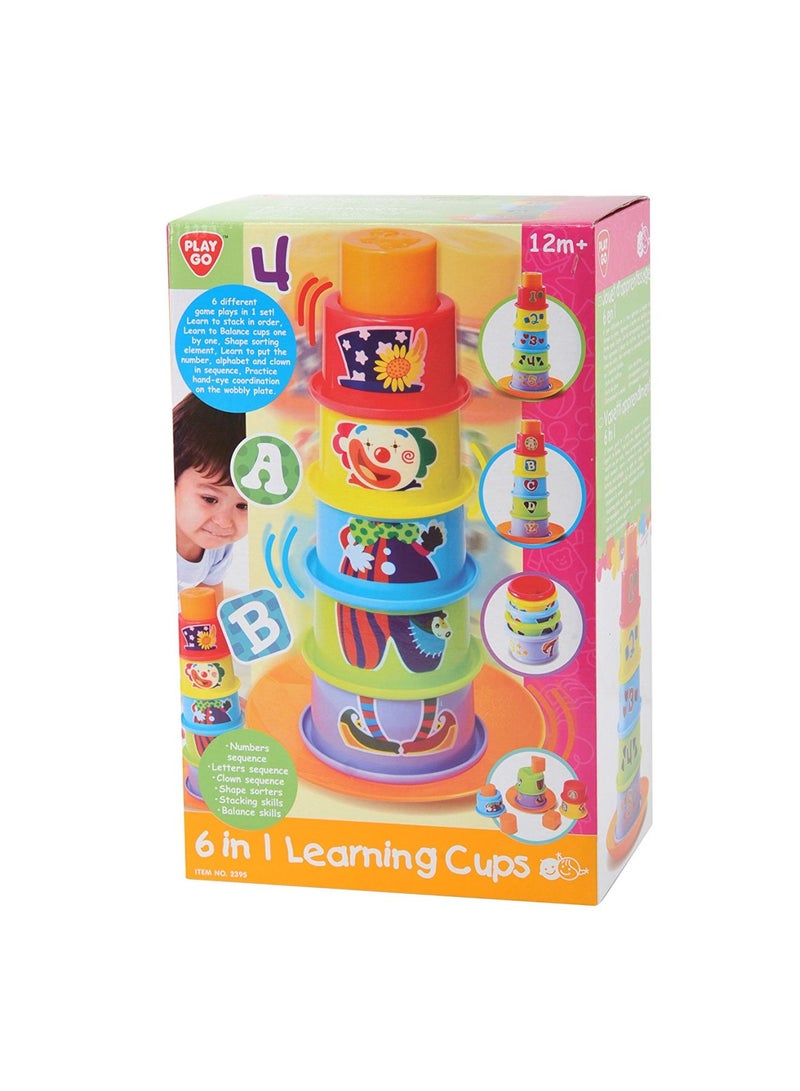 PLAYGO 6-In-1 Learning Cups 2395 - Image 1