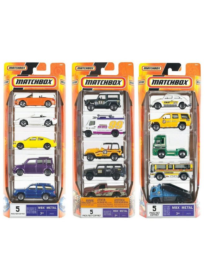 MATCHBOX - 5-Pack Matchbox Car Set Assorted (Assorted) - Image 1