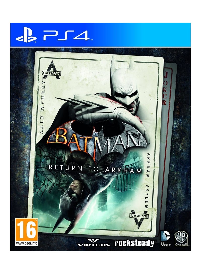 دبليو بي جيمز لعبة الفيديو "‎Batman: Return To Arkham" (إصدار عالمي) - الأكشن والتصويب - بلاي ستيشن 4 (PS4)  - Image 1