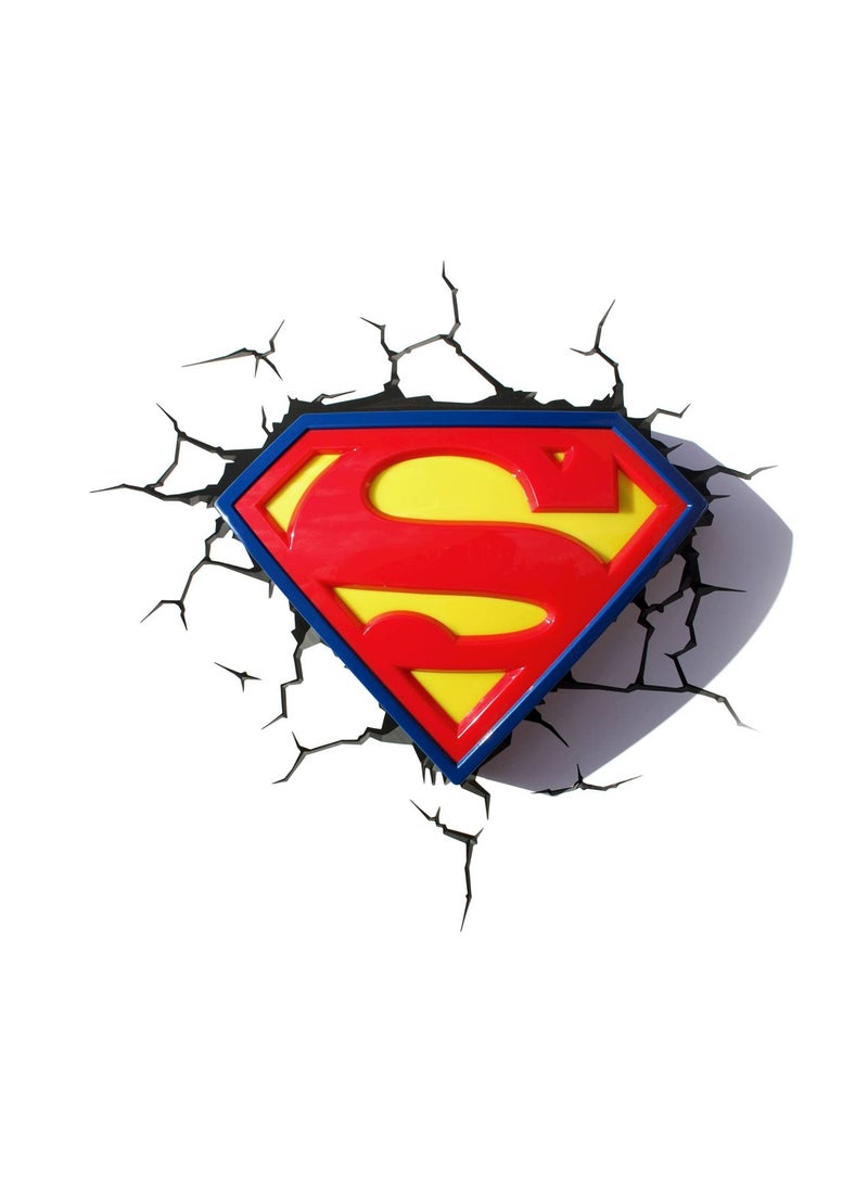 3D Light FX Superman Logo 3D Deco Light Multicolour - Image 1