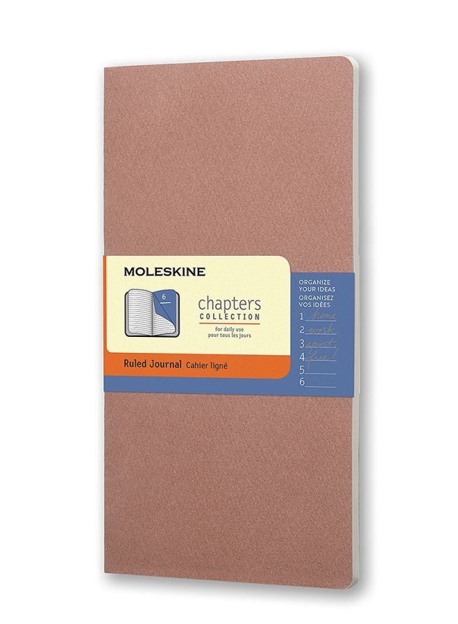 MOLESKINE Pocket Size Chapters Ruled Journal Old Rose - Image 1