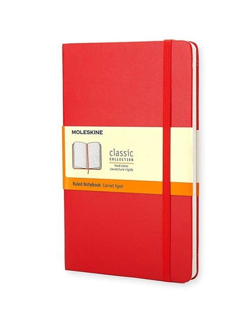 دفتر كبير مسطر أحمر