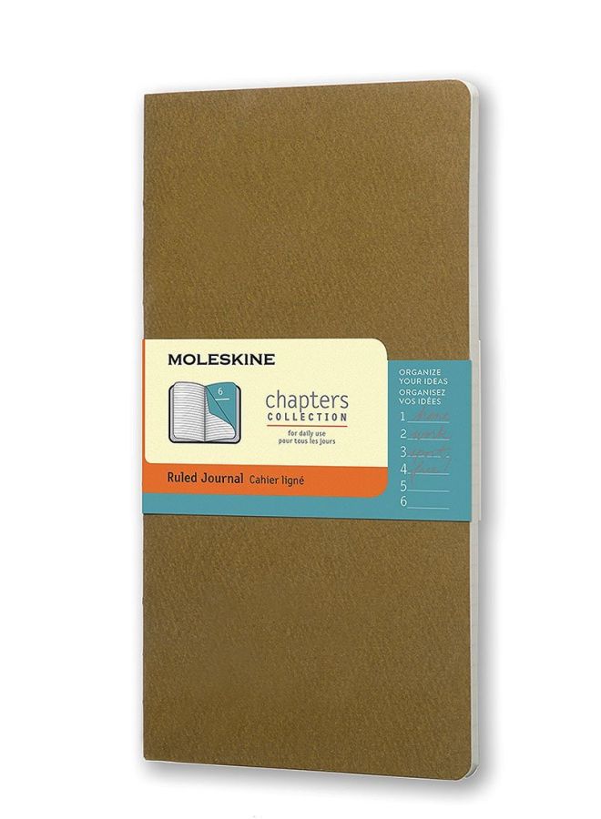 MOLESKINE Chapters Ruled Journal Green  - Image 1
