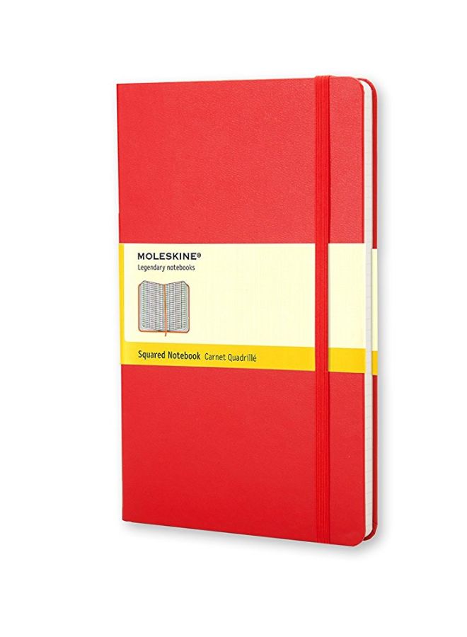 MOLESKINE - Large Squared Notebook Red - Image 1