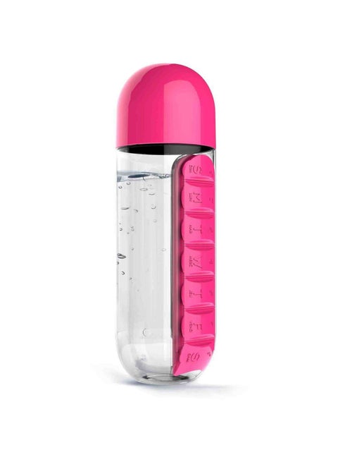 Water Bottle With Built-In Pill Box