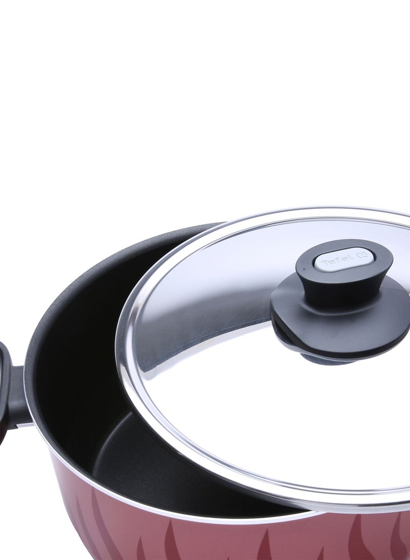 Tefal - New Tempo Casserole With Lid Red 26cm - Image 1