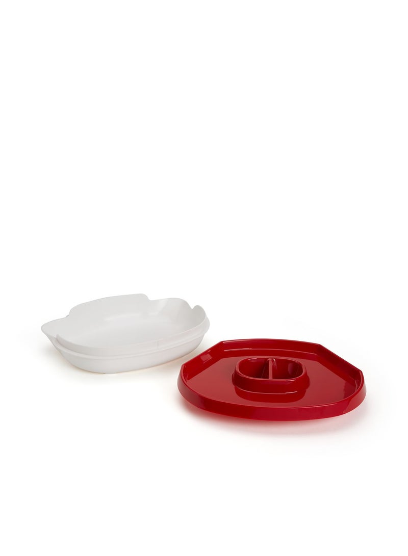 Handy Gourmet - Hide Away Platter Red - Image 1
