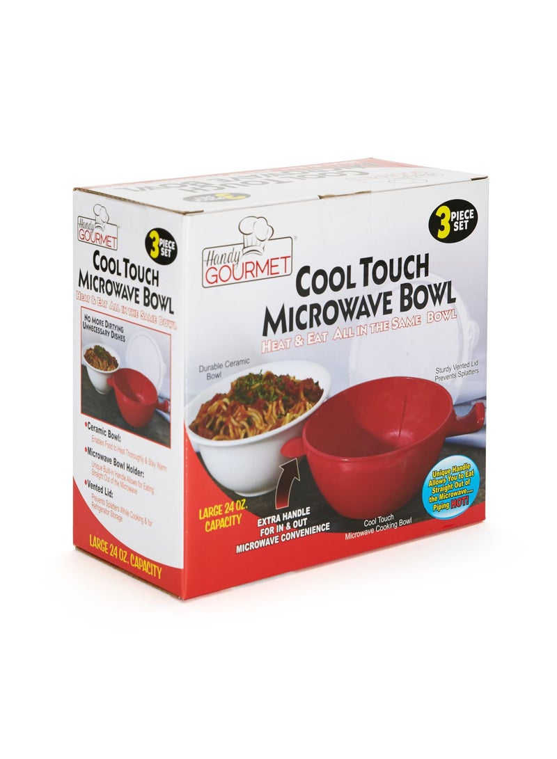 Handy Gourmet - Cool Touch Micro Bowl Red - Image 1